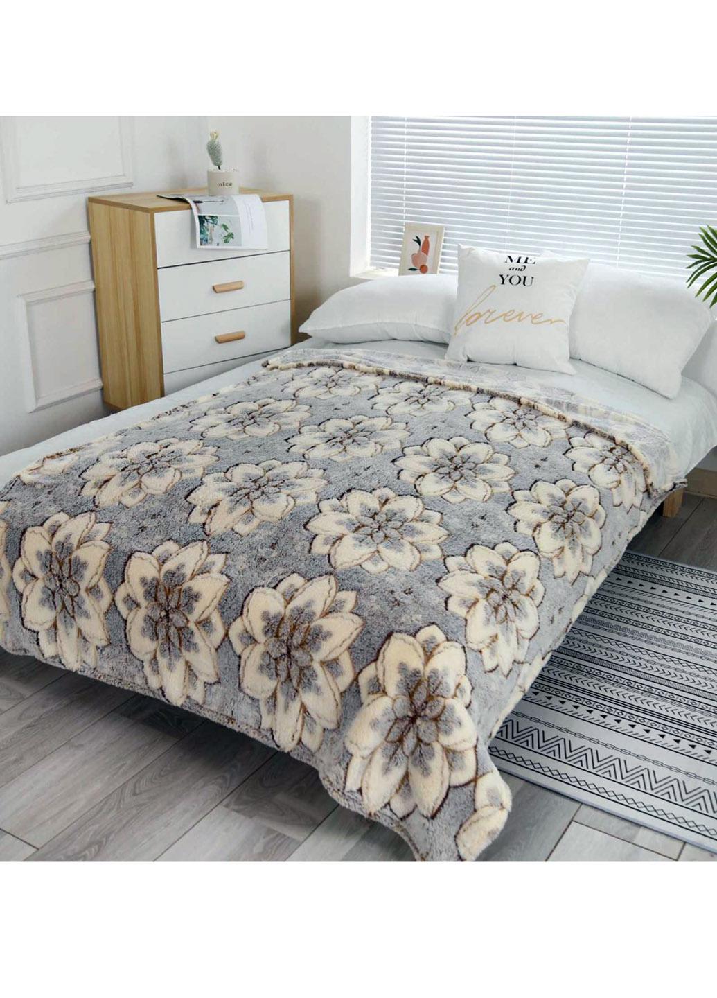 Покрывало велюровое с рисунком 200х180 см (103320-2)