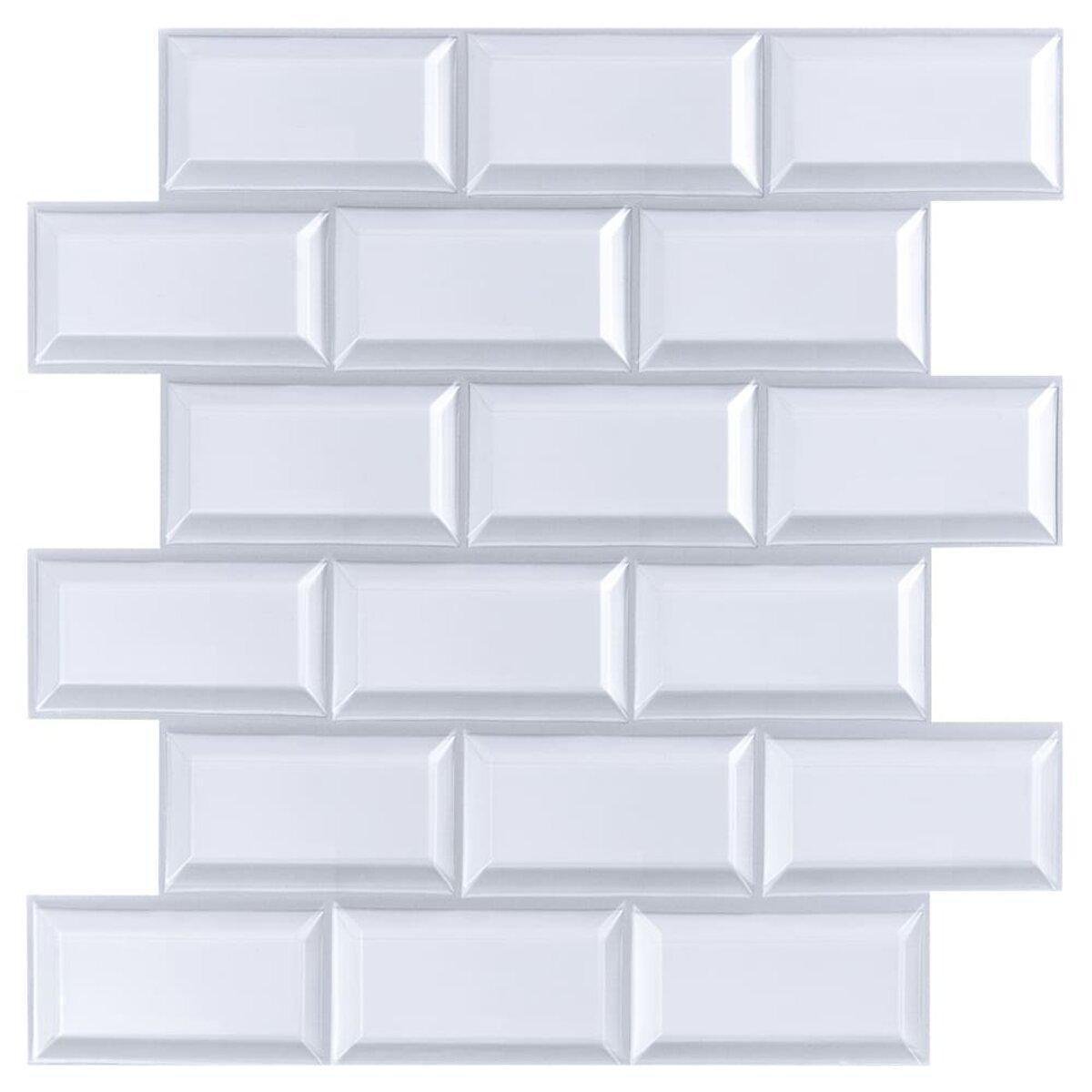 Плитка декоративная ПВХ на самоклеящейся основе кирпич 300х300х5 мм (SW-00000665)