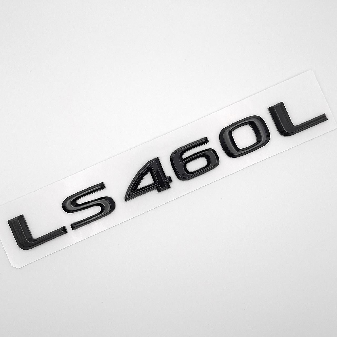 Эмблема надпись LS460L Lexus ABS 19,5х2 см Черный глянцевый (2702880014)