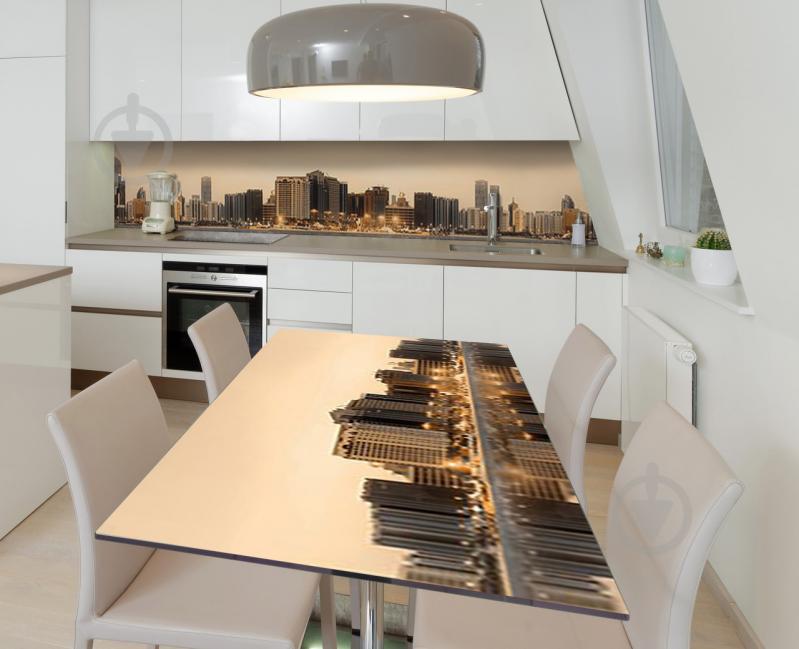 Наклейка 3Д виниловая на стол Zatarga «Шафрановый город» 600х1200 мм (Z184293st)