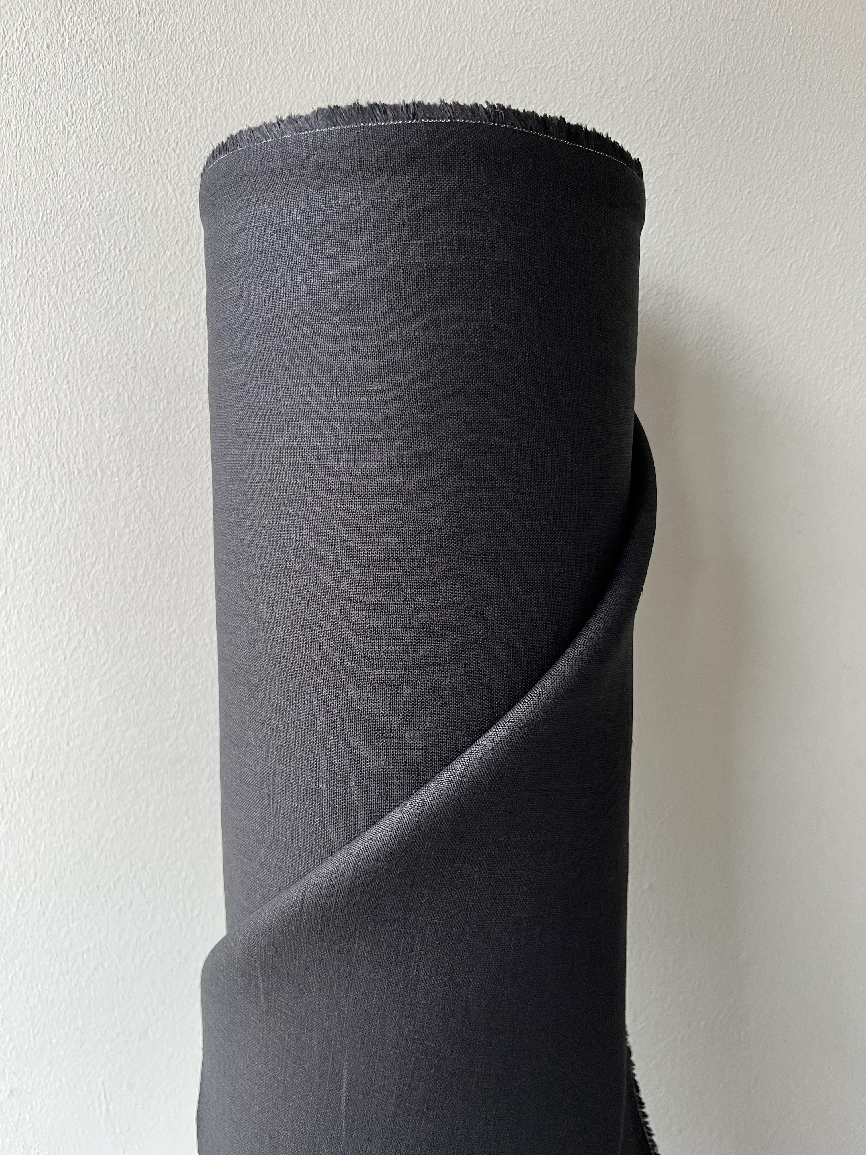 Ткань костюмная смягченная Linen Plus 100% лен 148 см 147 Черный - фото 5 Ткань костюмная смягченная Linen Plus 100% лен 148 см 147 Черный - фото 5