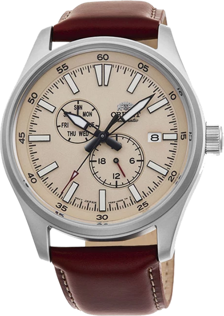 Наручний годинник чоловічий Orient Sport RA-AK0405Y10B з сталевим корпусом WR 100 м Бежевий (3124939508) Наручний годинник чоловічий Orient Sport RA-AK0405Y10B з сталевим корпусом WR 100 м Бежевий (3124939508)