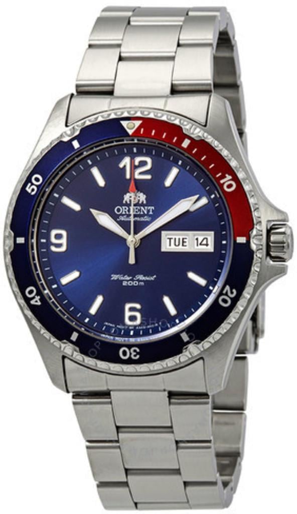 Наручний годинник чоловічий Orient Mako II FAA02009D9 з сталевим корпусом WR 200 м Синій (3124788926)