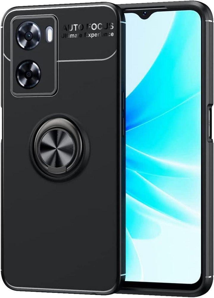 Чехол с кольцом OPPO A57s Autofocus Black (30760-2B)