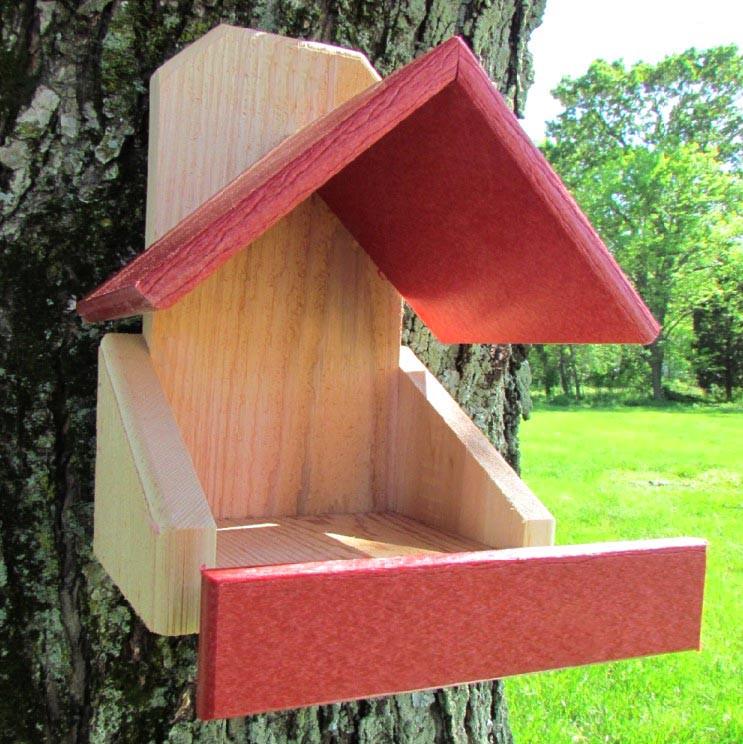 Гнездовье для птиц из дерева Славка Бланже/Коралл (ГНЗ-00200114)