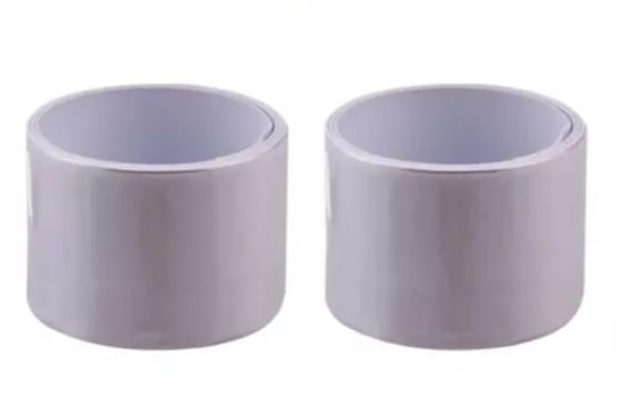 Светоотражающий браслет 2 шт. 40x3 см Серебряный (12048)