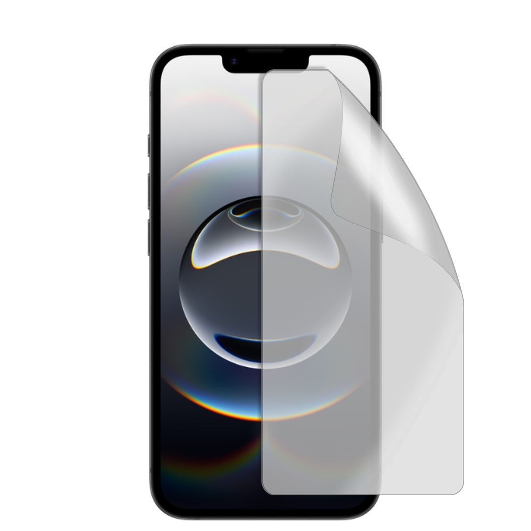 Защитная гидрогелевая глянцевая пленка Антишпигун на экран смартфона Apple iPhone 16e