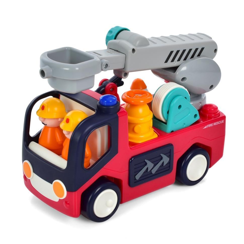 Дитяча пожежнаМашинка hola toys e9998 hl зі світлом та звуком (RLT33415)