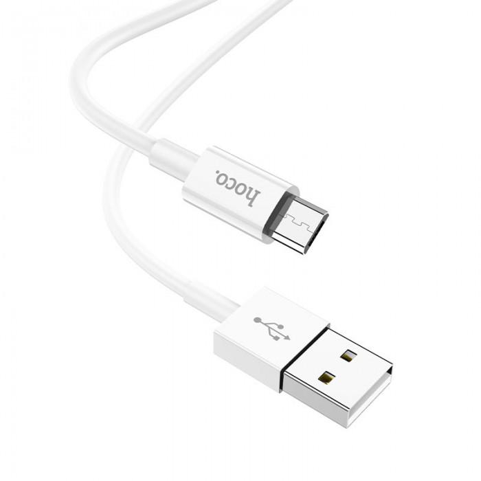 Кабель для заряджання USB Micro-USB Hoco X64 Lightweight Білий Кабель для заряджання USB Micro-USB Hoco X64 Lightweight Білий