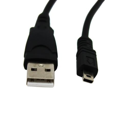 Кабель H07 USB-Type-A для Mini-B 8pin для Nikon UC-E6 D5000 P50 S3000/Olympus CB-USB7 FE-20 1,5 м Black (312860)