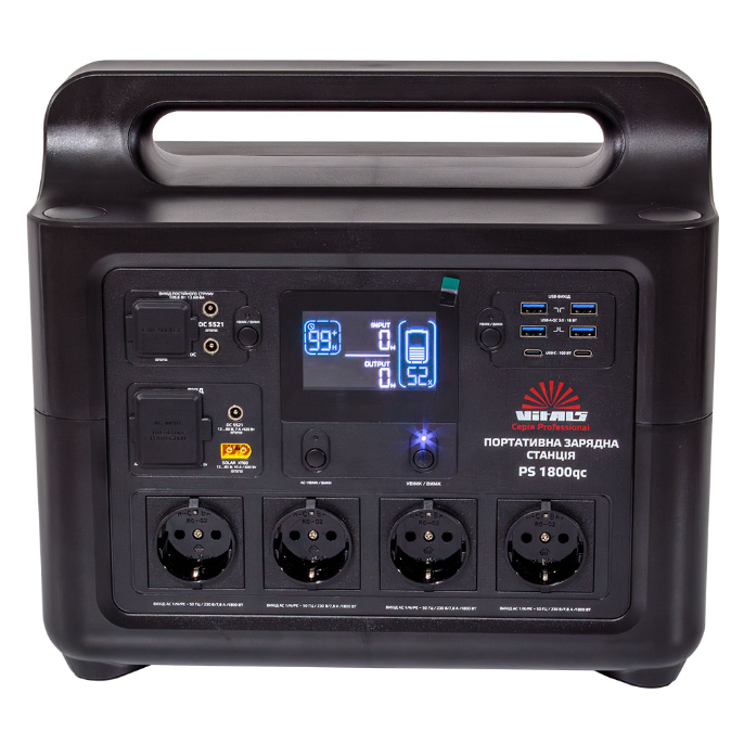 Портативная аккумуляторная станция Vitals Professional PS 1800qc (223638)