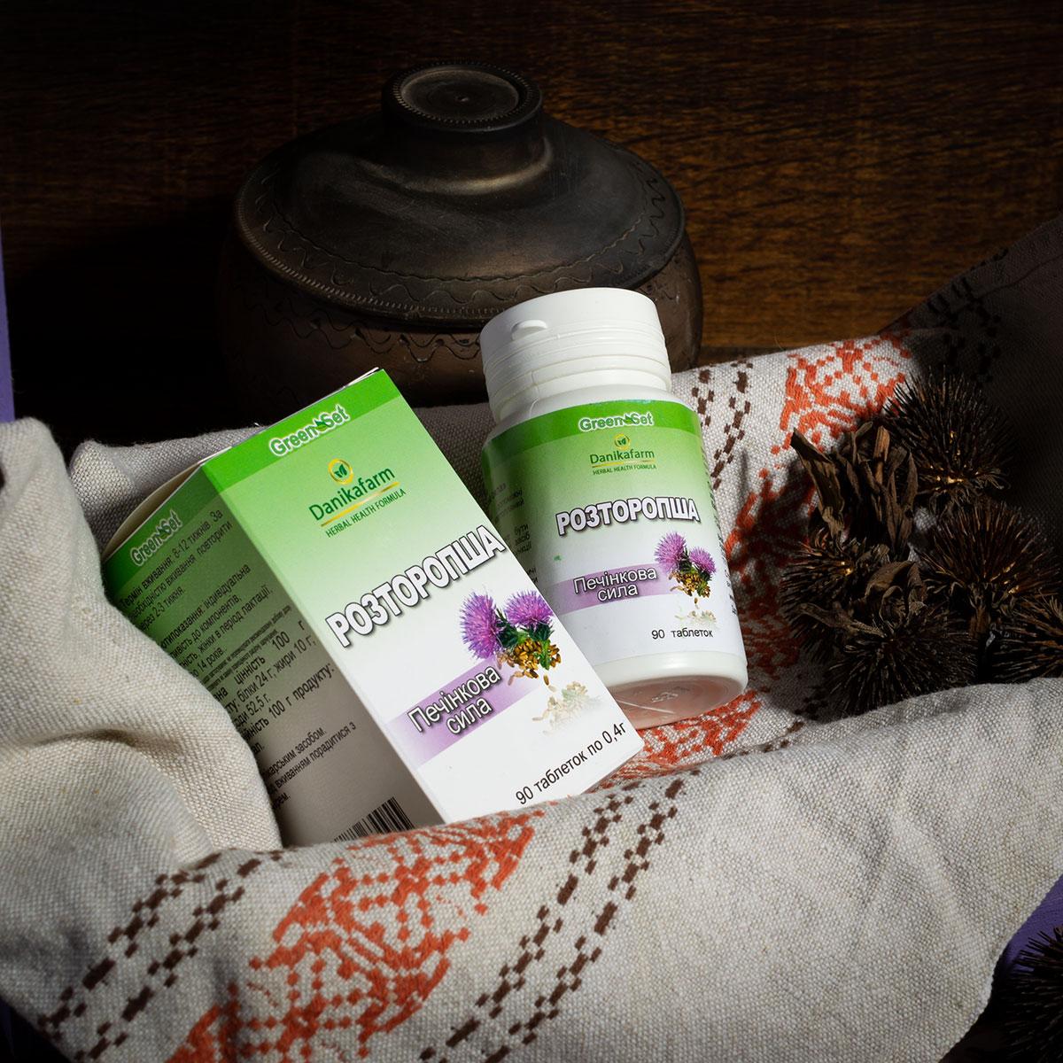 Натуральная добавка ДаникаФарм Расторопша 90 таблеток