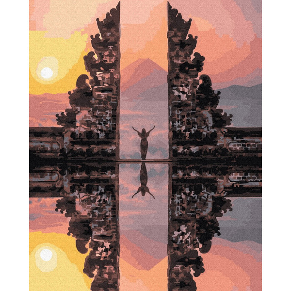 Картина по номерам Brushme Храм Лемпуянг Бали (GX29705)