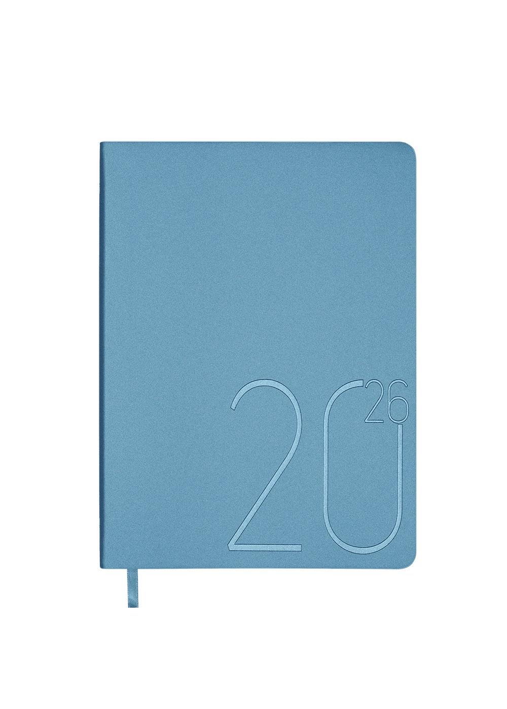 Ежедневник Buromax 2026 STEEL А5 датированный Голубой (BM.2127-30)