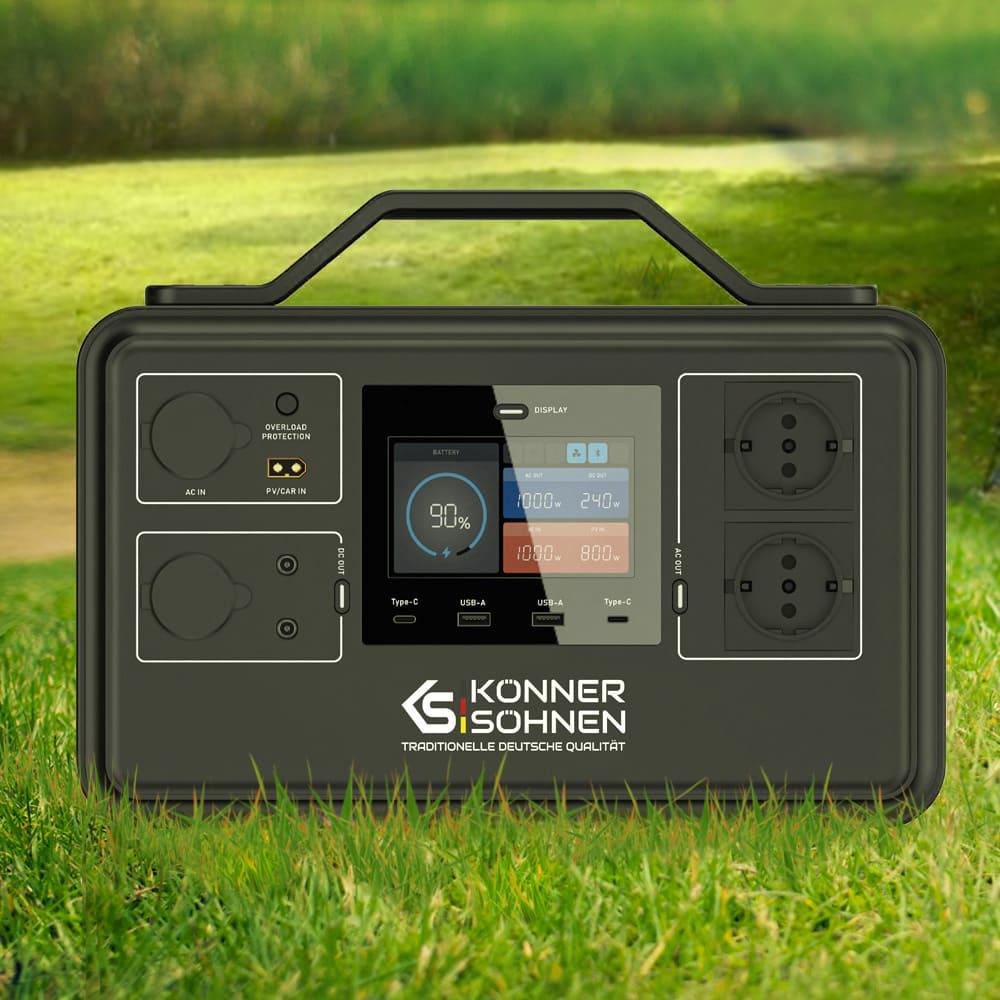 Станція зарядна Konner&SohnenKS1200PS LifePo4 1030 Вт/год 4000 циклів 80% DOD 1200/2400 Вт (00018532) - фото 4 Станція зарядна Konner&SohnenKS1200PS LifePo4 1030 Вт/год 4000 циклів 80% DOD 1200/2400 Вт (00018532) - фото 4