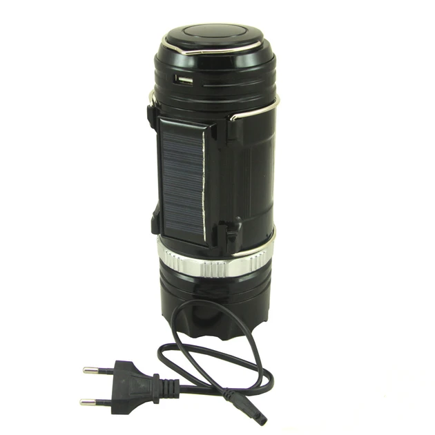 Лампа кемпинговая LED SB-9688 с фонариком и солнечной панелью (3149)