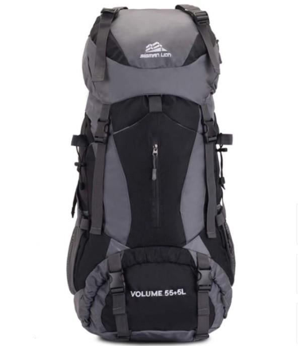 Рюкзак походный водонепроницаемый 1909 60 л Черно-серый (7a253030)