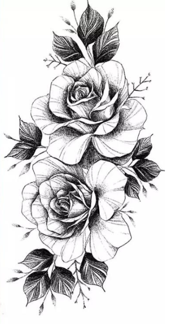 Тату тимчасове водостійке 3D велике Роза BK-064 18х9 см (4419469) Тату тимчасове водостійке 3D велике Роза BK-064 18х9 см (4419469)