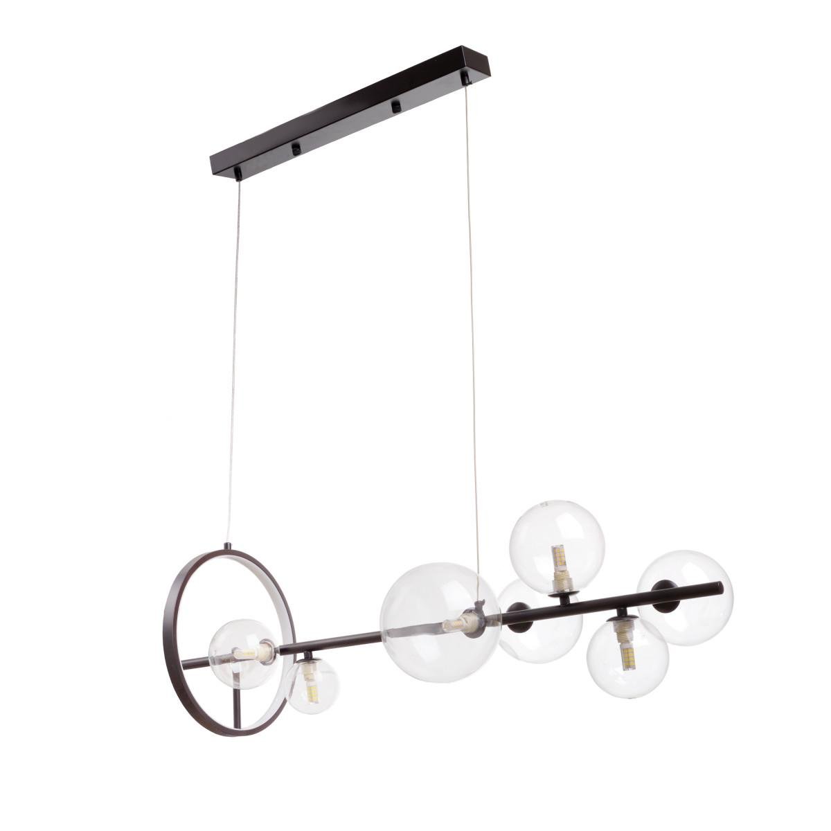 Потолочная люстра лофт Brille BR-01 662S/7 G9 BK