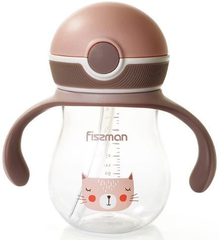 Бутылочка детская Fissman Babies Мурка с ручками 260 мл Бутылочка детская Fissman Babies Мурка с ручками 260 мл