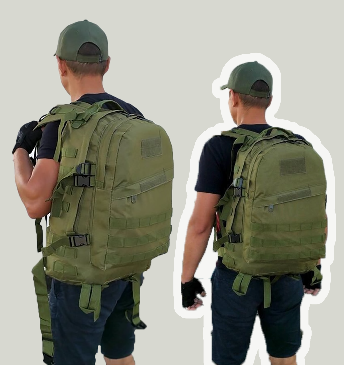 Рюкзак тактический военный US Army 45 л Оливковый (id_967) - фото 4
