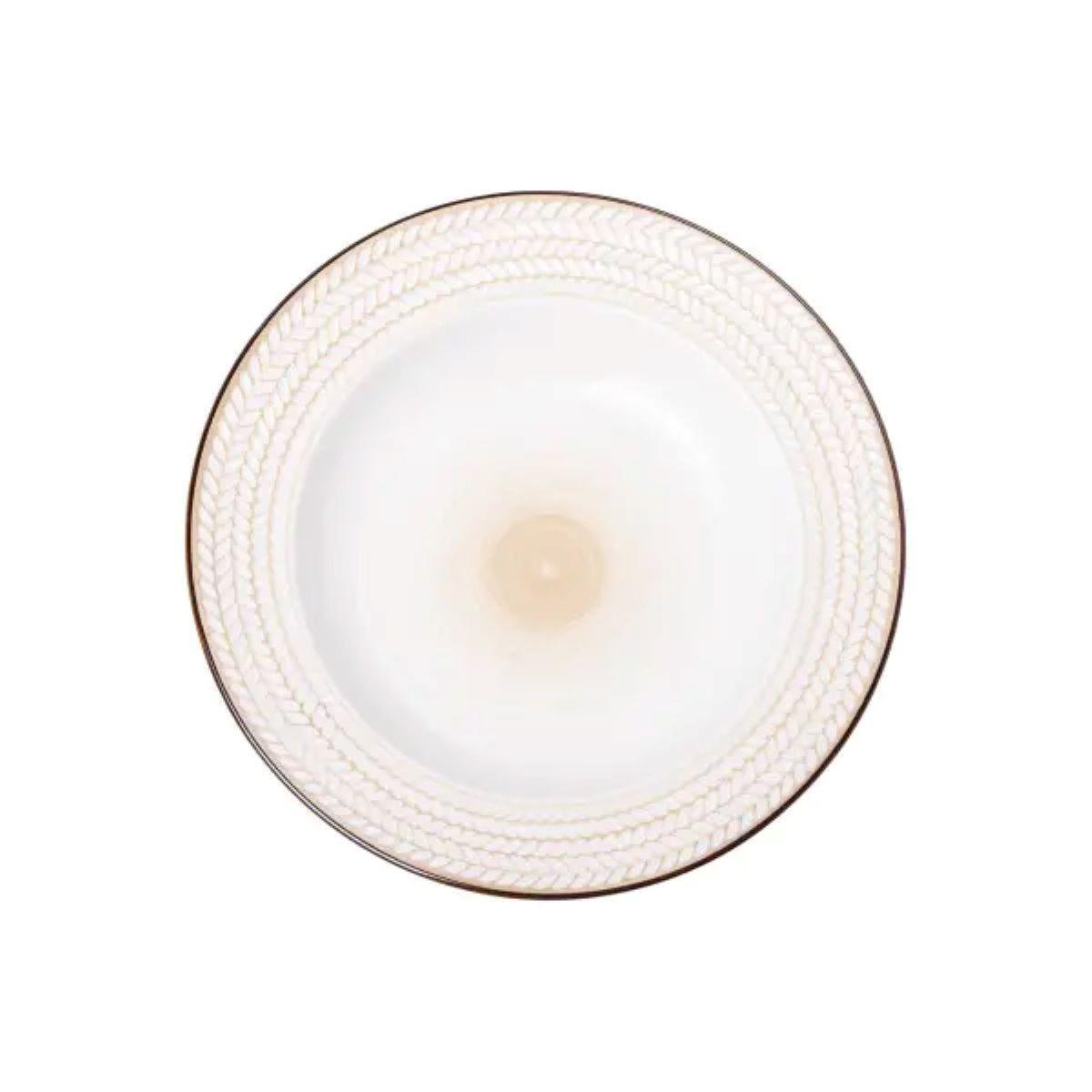 Тарілка супова кругла керамічна 23,5 см Білий (4510)