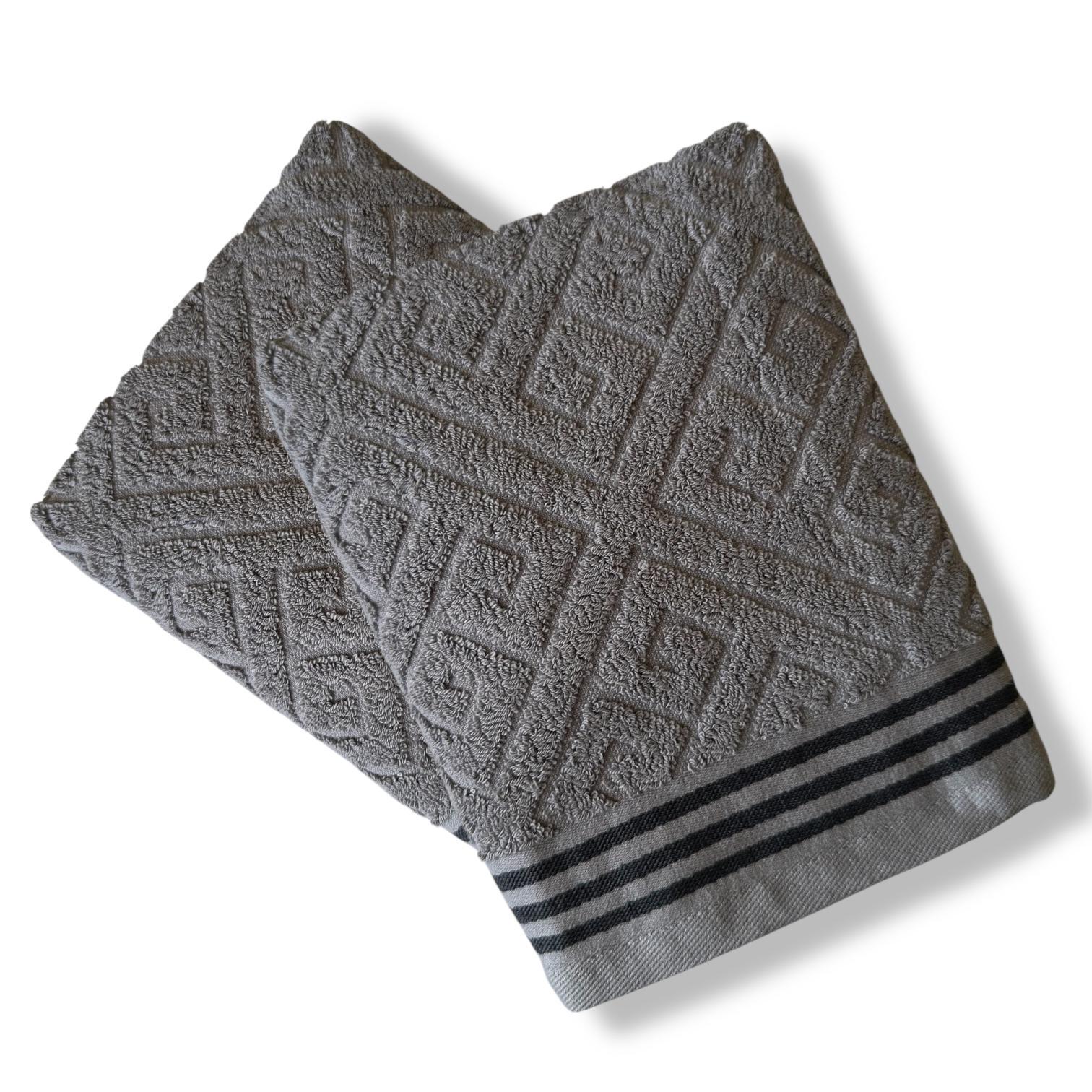 Полотенце махровое Koloco 50х90 см Светло-серый (88-261-6) - фото 2