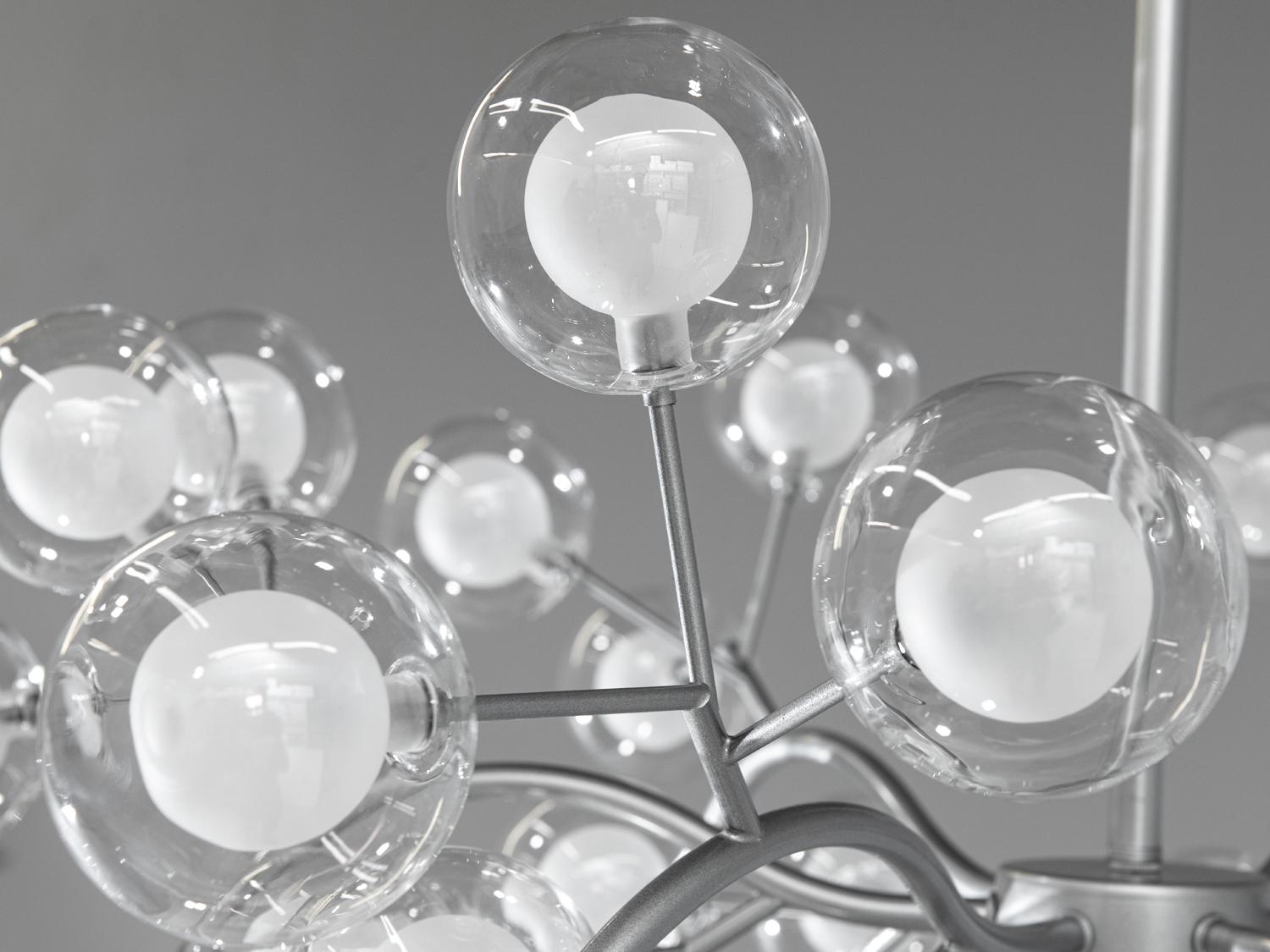 Люстра подвесная Светлячок 54 ламп Хром сатин (886-54B SL ) - фото 4 Люстра подвесная Светлячок 54 ламп Хром сатин (886-54B SL ) - фото 4