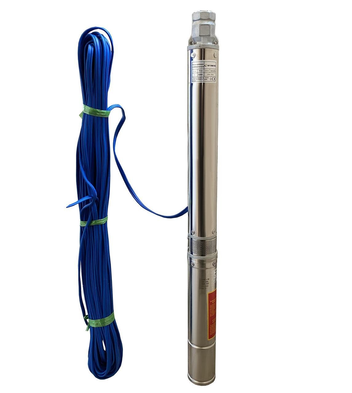 Насос свердловинний з підвищеною стійкістю до піску PM 3,5SDm3/13 0,55 кВт 79 м кабель 50 м (000019675)