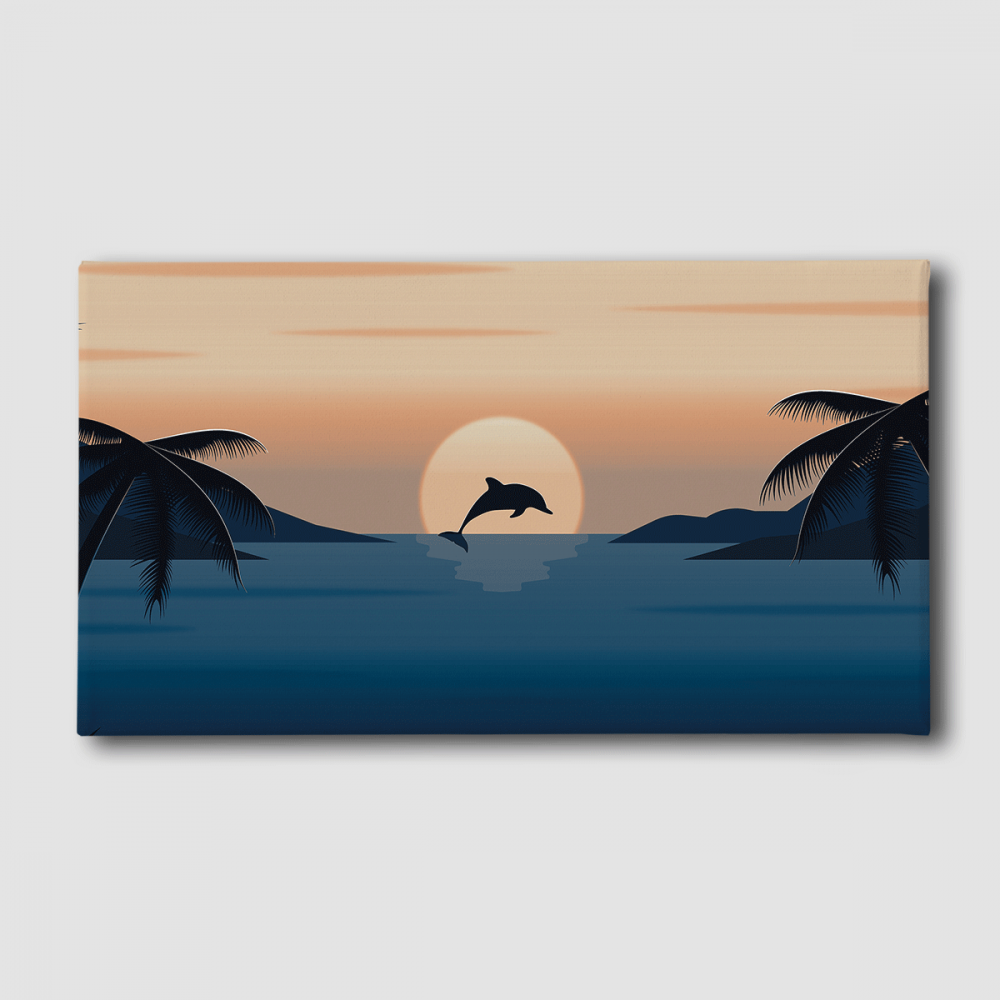 Картина Malevich Store Счастливый дельфин 30x60 см (K0022)