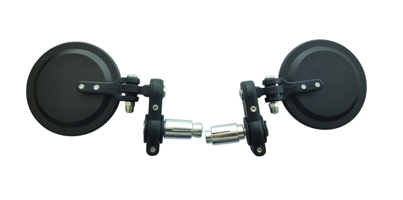 Зеркала крепления на руль и в торец алюминиевые Черный (2253)