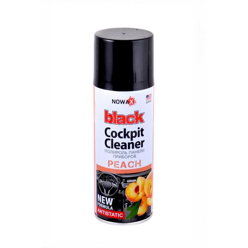 Полироль панели приборов Nowax Black Cockpit Cleaner Peach Персик 200 мл (NX00206)