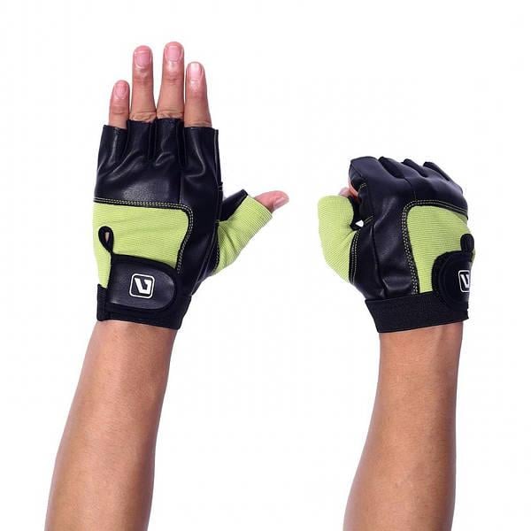 Рукавички для тренувань LiveUP Training Gloves S/M Чорний/Зелений (LS3058-SM) - фото 2