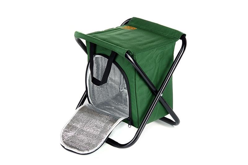 Стул раскладной Сила без спинки стальной каркас Ø16 мм и термосумка 27х32х33 см (960767)