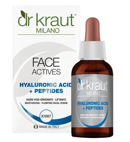Сыворотка лифтинг антивозрастная Dr.Kraut с гиалуроновой кислотой и пептидами Hyaluronic acid