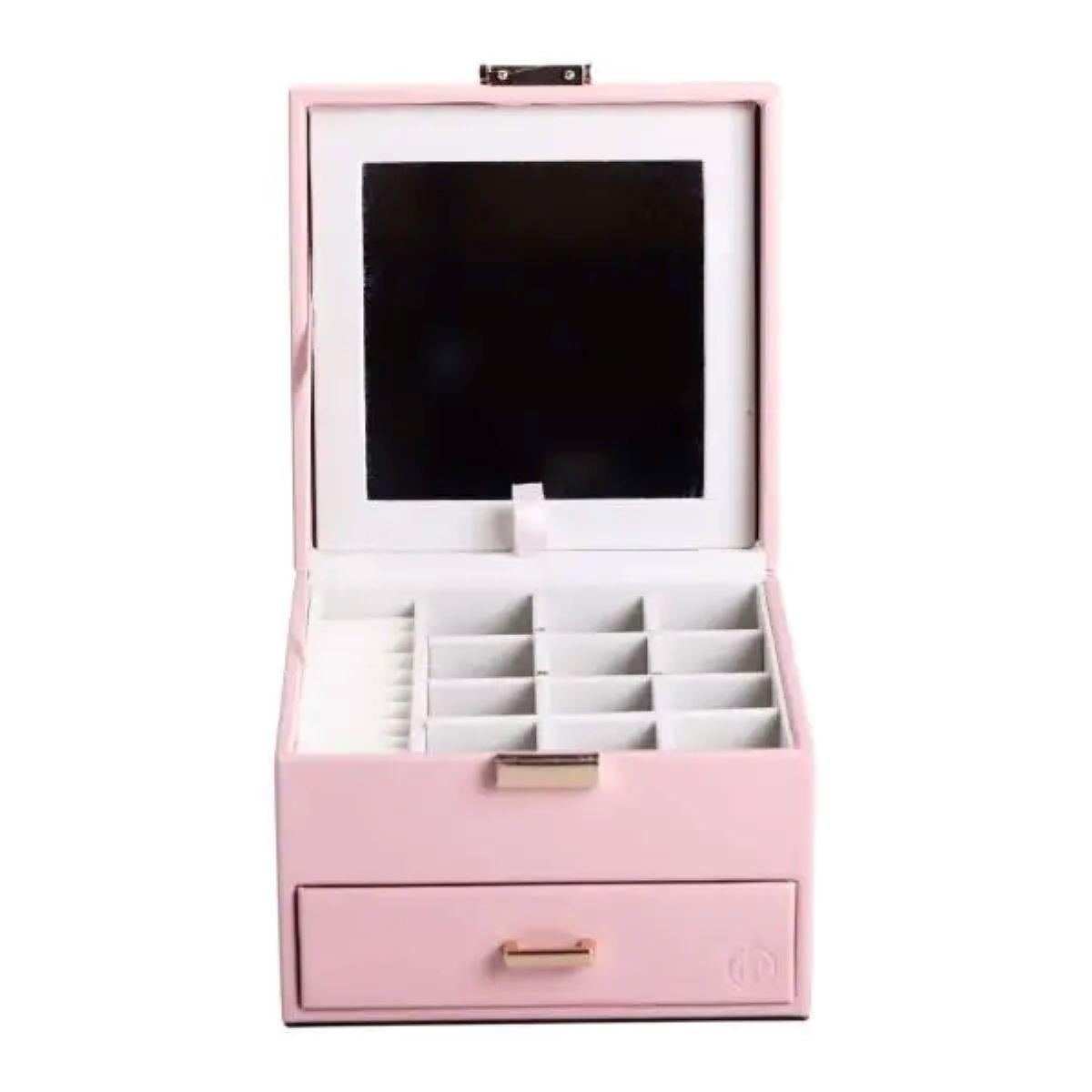 Ящик для украшений из экокожи 2 яруса (HP-5-2P)