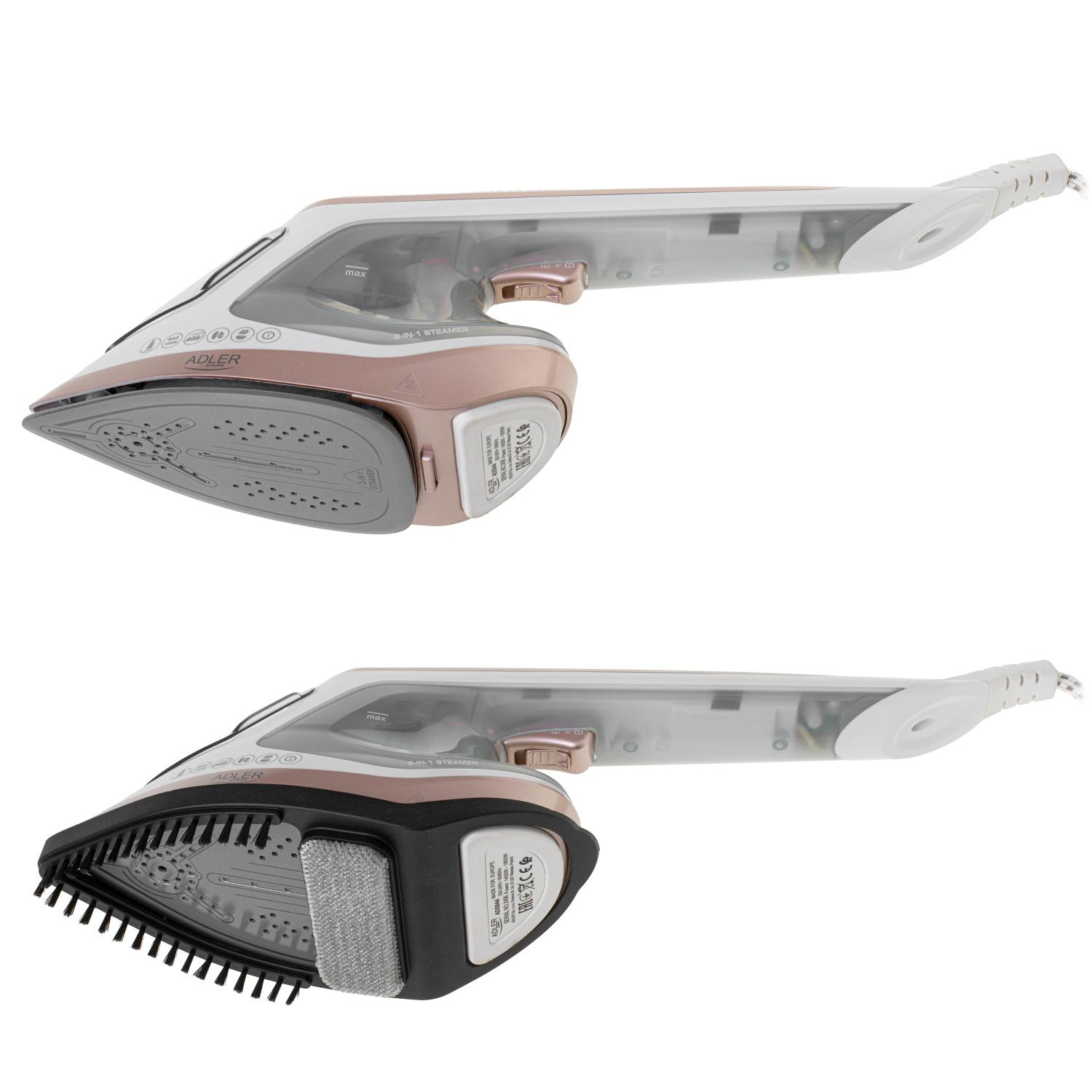 Пароочиститель и утюг 2в1 Adler AD 5044 1800W керамическая подошва (4aee3930) - фото 4 Пароочиститель и утюг 2в1 Adler AD 5044 1800W керамическая подошва (4aee3930) - фото 4