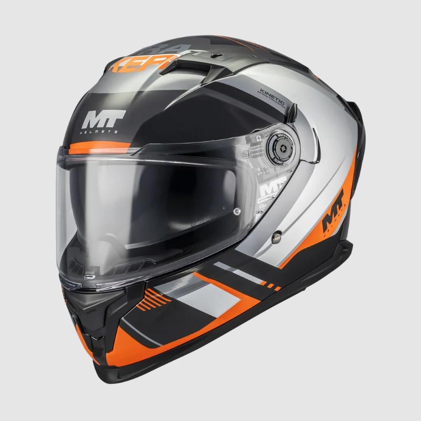 Мотошолом MT Braker SV INCEPTION B4 BRILLI M 2026 Grey/Orange (50997)