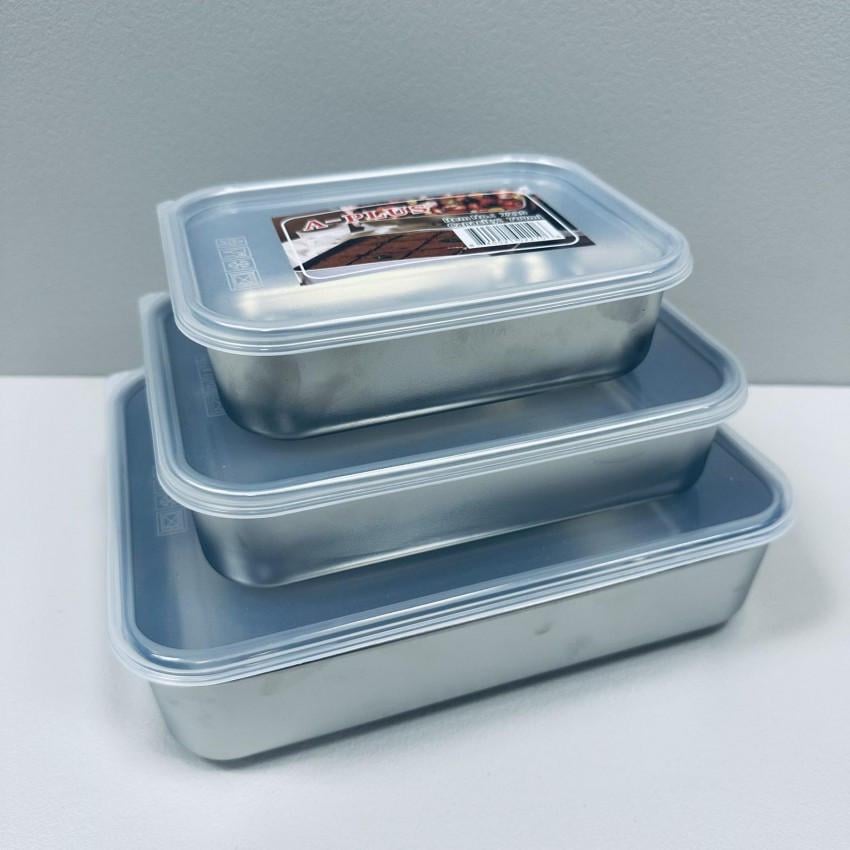 Набор лотков A-PLUS 2210/2211/2212 из нержавеющей стали с крышкой 700/1200/1900 мл (2605166374)