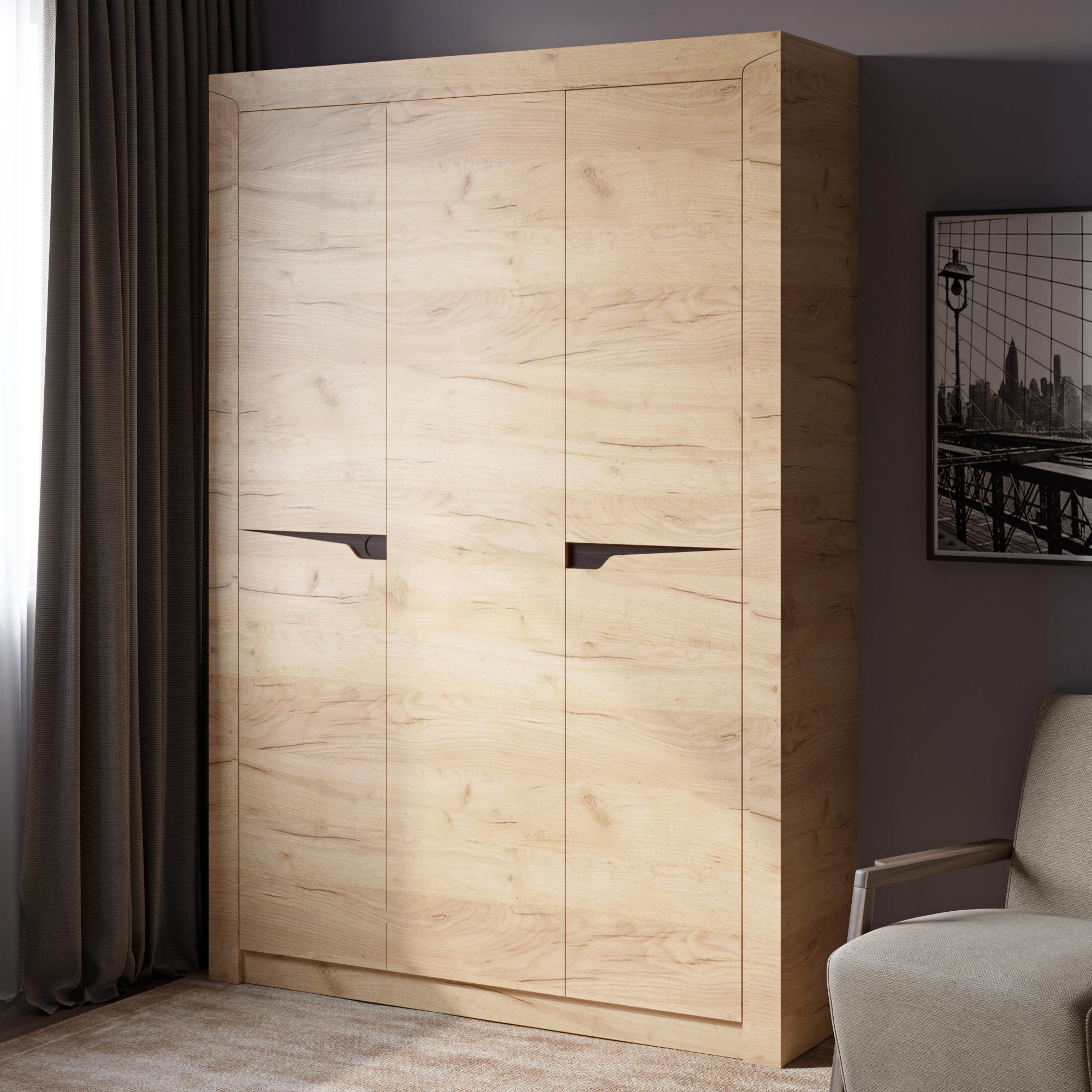 Шкаф трехдверный Эверест Либерти-1420 см Дуб Крафт золотой (DTM-2291)