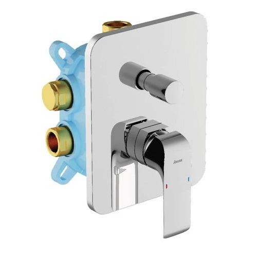 Смеситель скрытого монтажа Ravak Flat 065.00 X070123 с переключателем Хром (96306) Смеситель скрытого монтажа Ravak Flat 065.00 X070123 с переключателем Хром (96306)