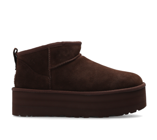 Уги жіночі UGG Ultra Mini Platform Chocolate Suede р. 38 Темно-коричневий (16932)