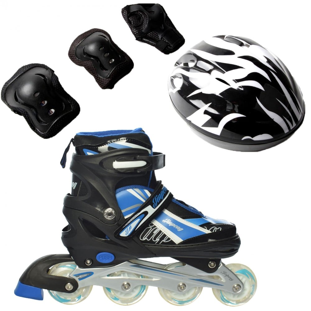 Ролики детские Rider Combo Ecoline защита и шлем р. 39-42 Синий (2T3007E) Ролики детские Rider Combo Ecoline защита и шлем р. 39-42 Синий (2T3007E)