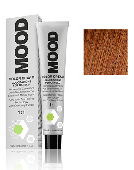 Крем-фарба для волосся Мood Сolor з аміаком 100 мл 6/4 Темно-мідний блондин