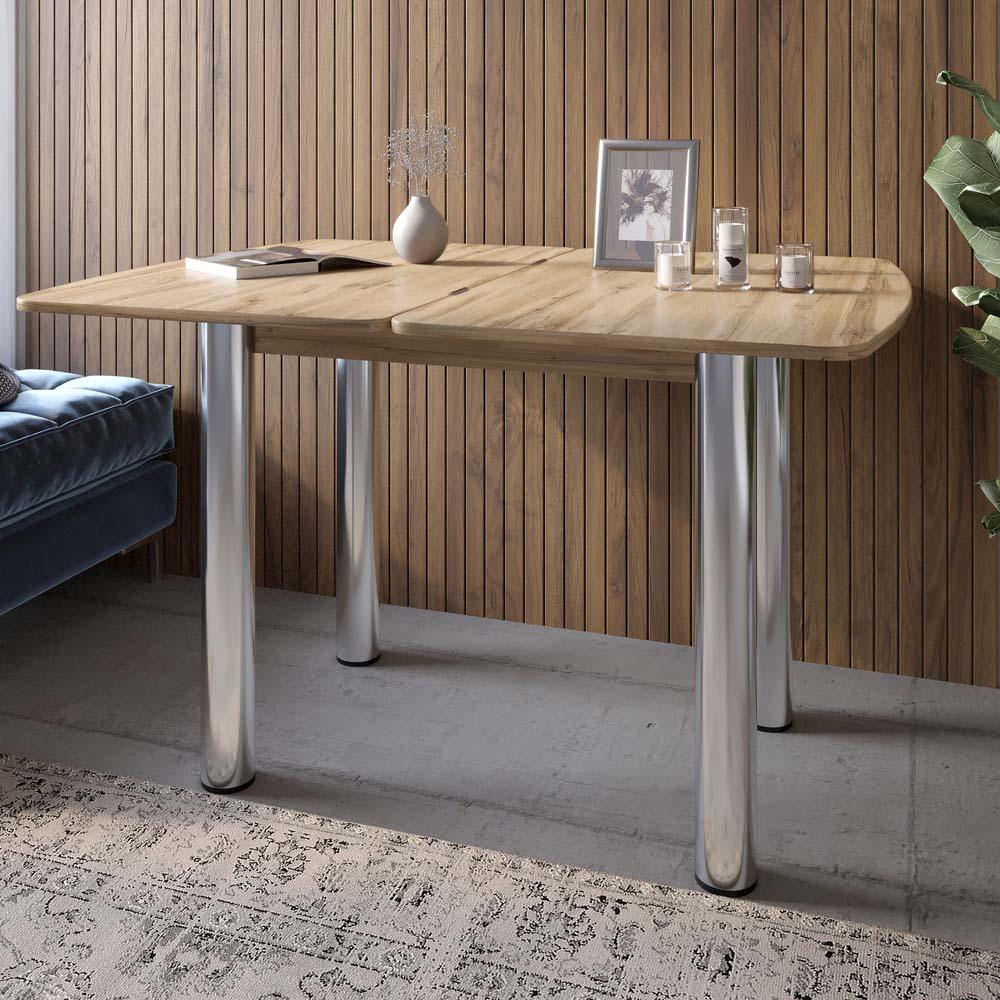 Обеденный стол Lion Нота раскладной 60x90/90x120 см Дуб Аппалачи (000-000-2615)