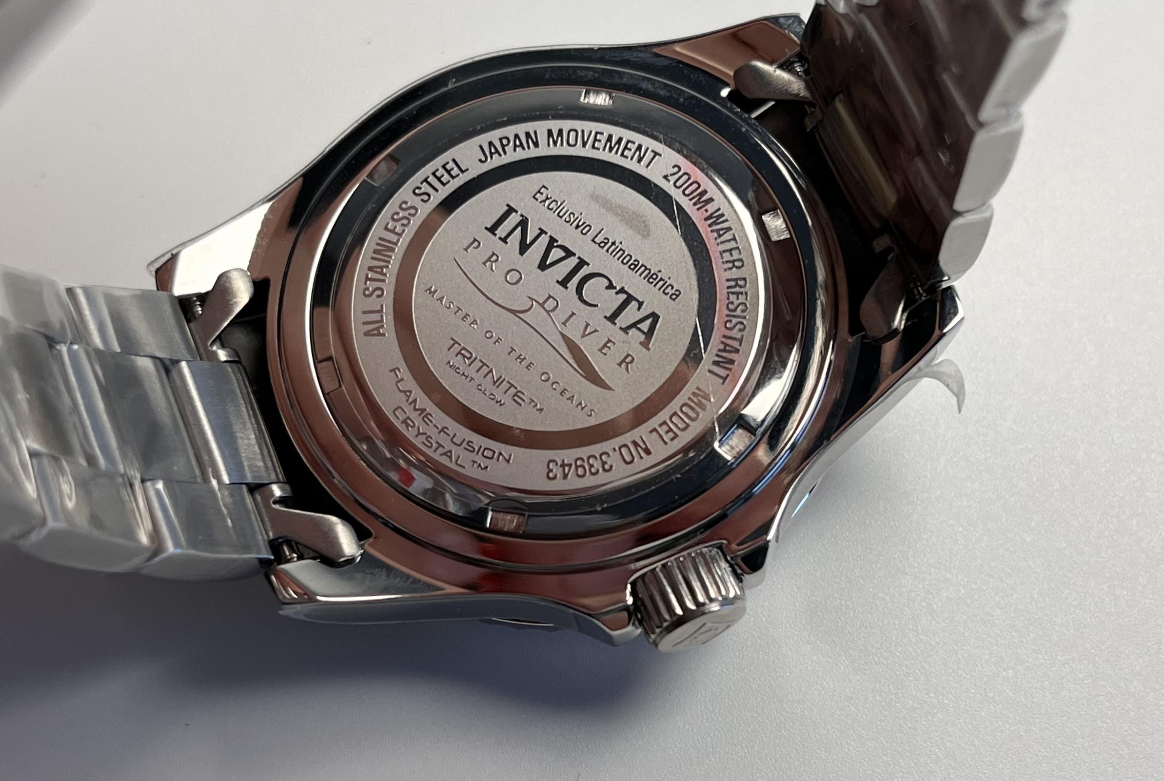 Наручные часы мужские Invicta 33943 Pro Diver классические 40 мм (21324502) - фото 6