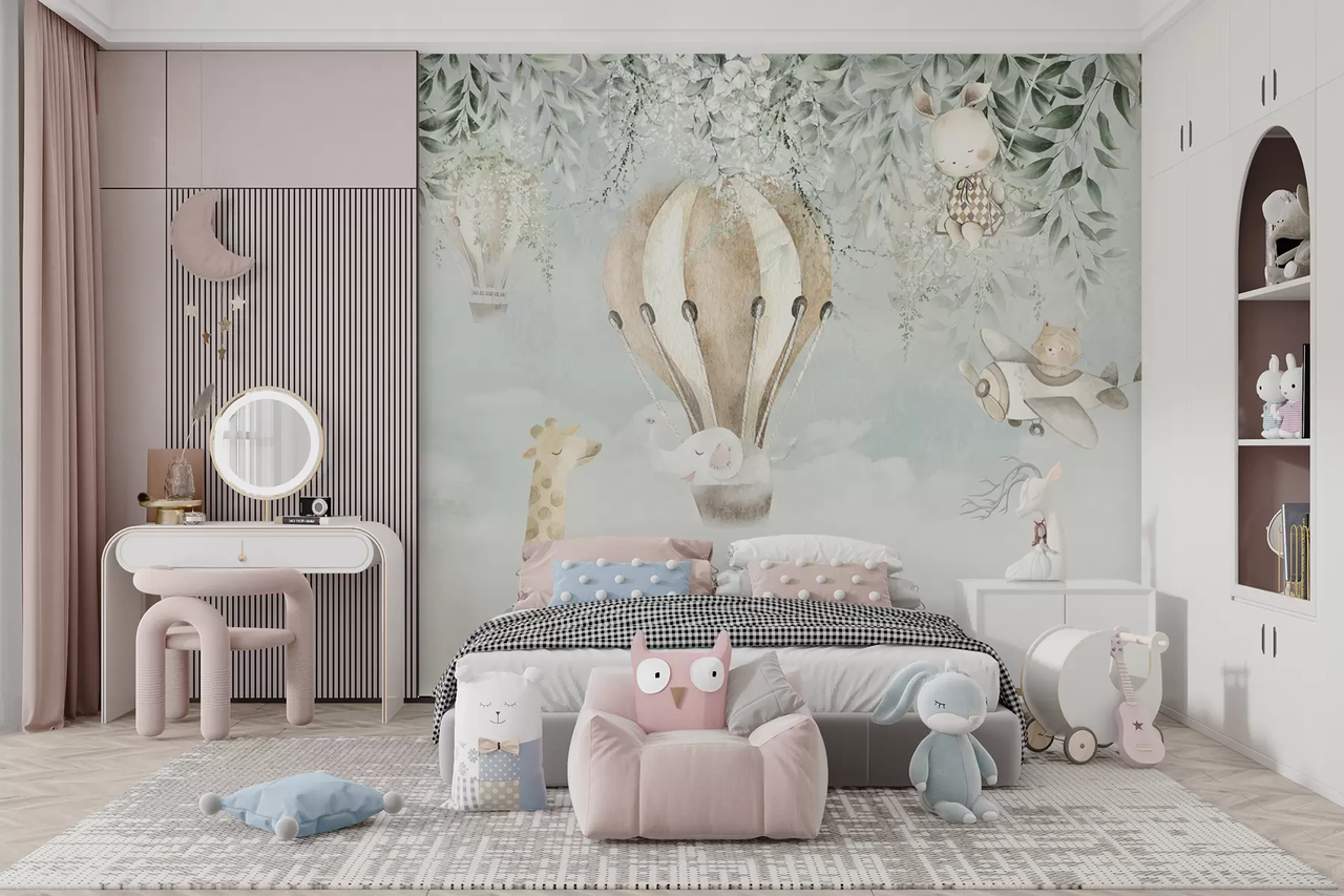 Фотообои флизелиновые Styleo Животные в небе u95429 350х270 см Разноцветный