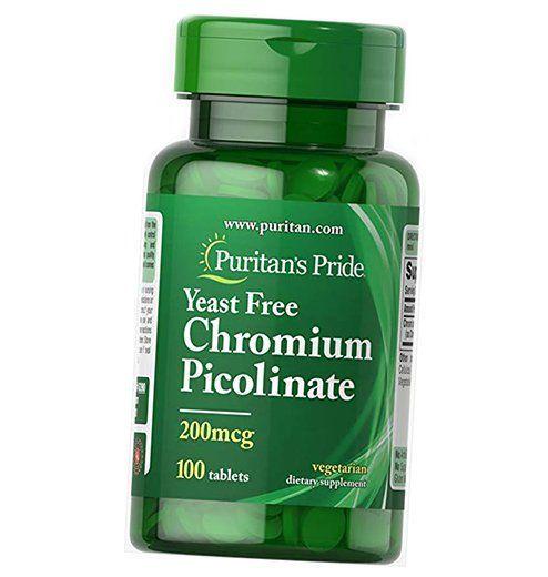 Пиколинат хрома Chromium Picolinate 200 без дрожжей 100 таблеток (36367036)