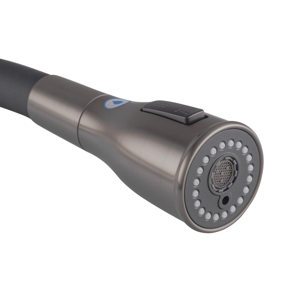 Смеситель кухонный на две воды с высоким изливом с гибким шлангом KOER 024-KI-72024-07 нержавеющая сталь SUS304 Графит (b-KR5013) - фото 3 Смеситель кухонный на две воды с высоким изливом с гибким шлангом KOER 024-KI-72024-07 нержавеющая сталь SUS304 Графит (b-KR5013) - фото 3