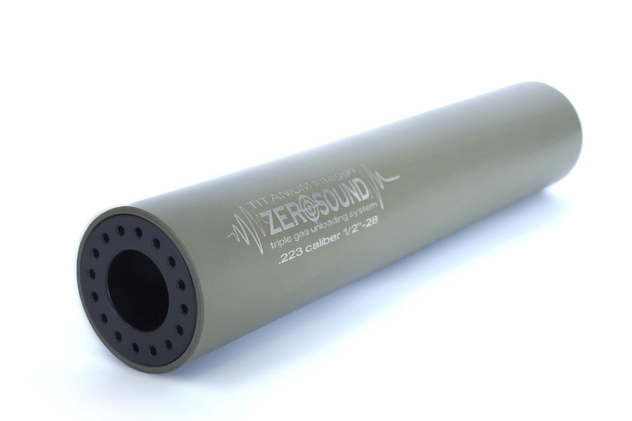 Саундмодератор интегррованый Zerosound TITAN .223cal/.243/5,45/6,5 creedmoor triple gas unloading system С - фото 4